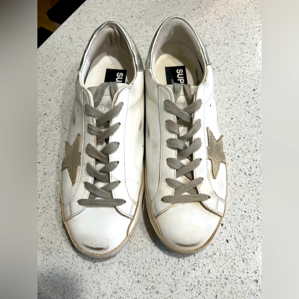 Golden Goose sneakers.